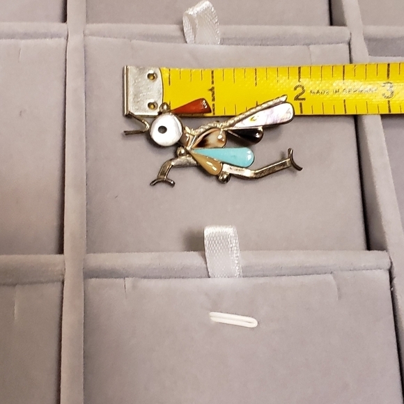 Vintage ZUNI ROADRUNNER Brooch  & Pendant - Picture 5 of 7